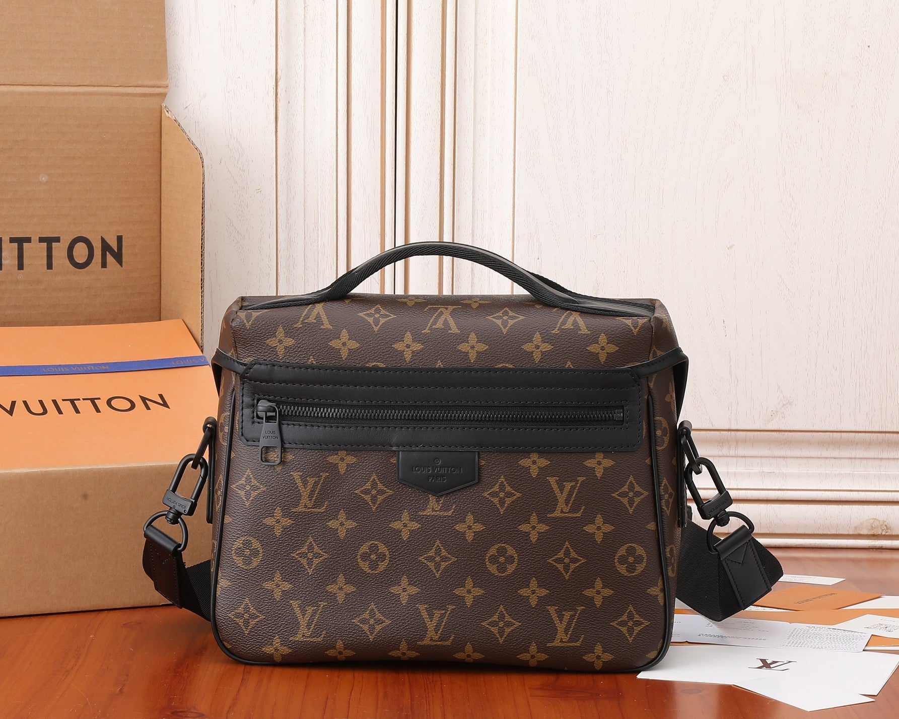 Monogram Canvas Luxury Crossbody Messenger Bag