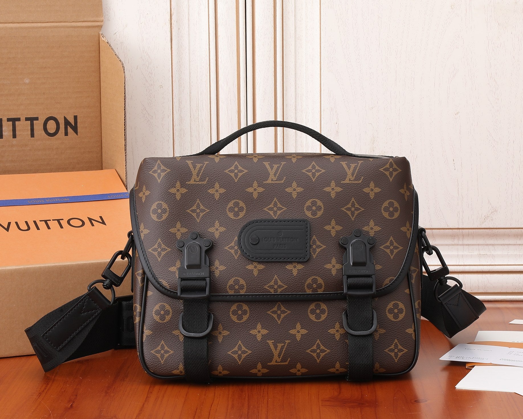 Monogram Canvas Luxury Crossbody Messenger Bag