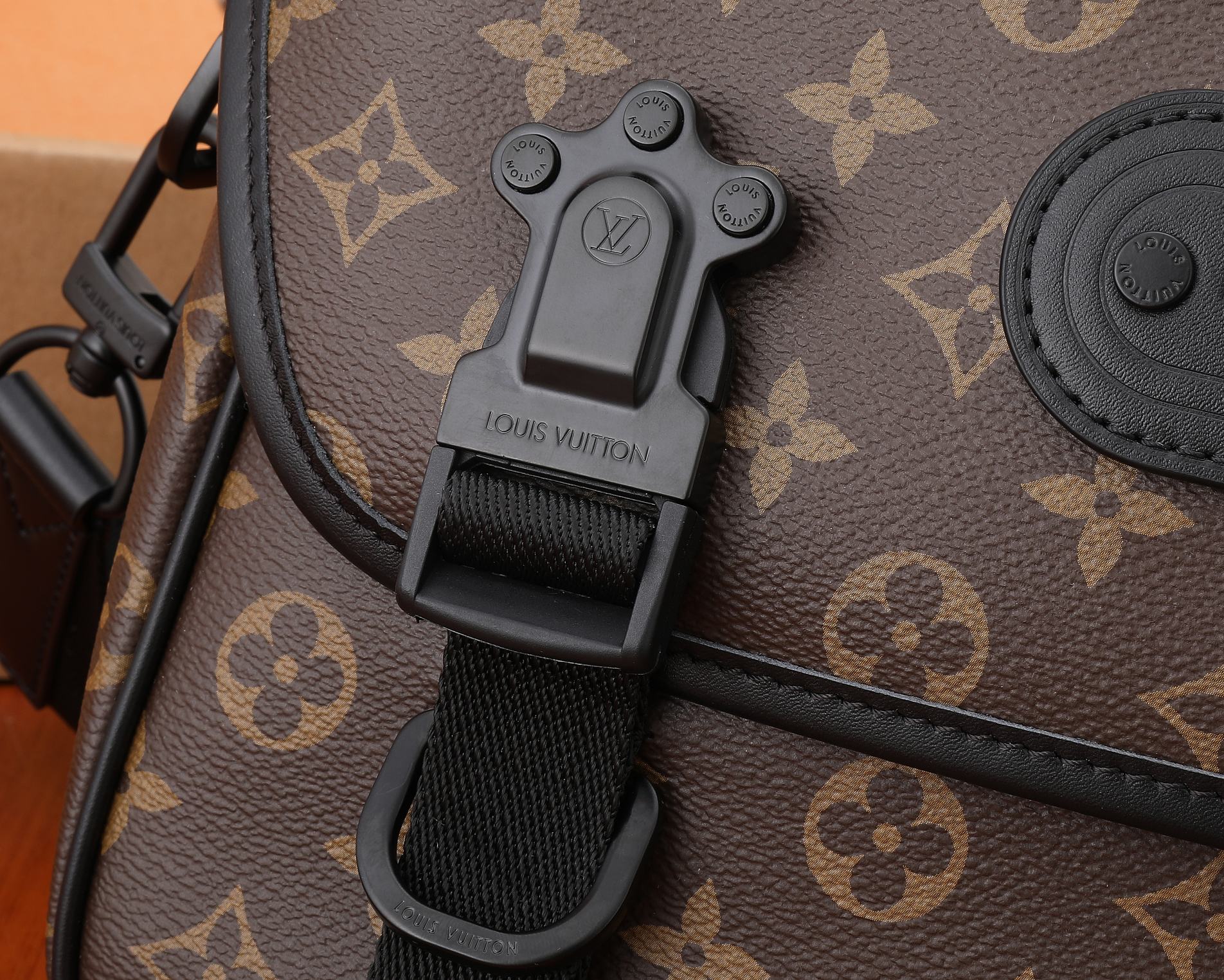 Monogram Canvas Luxury Crossbody Messenger Bag