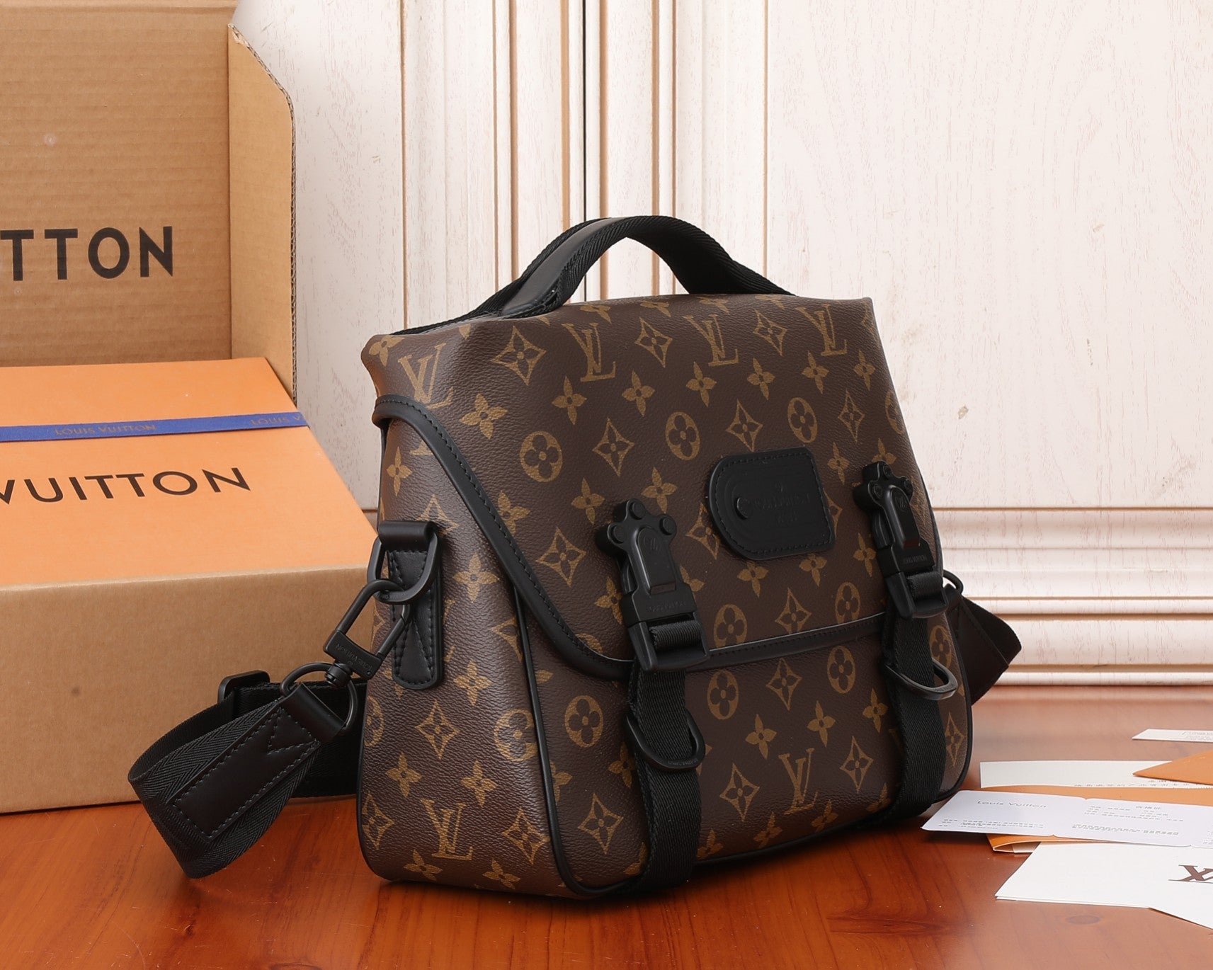 Monogram Canvas Luxury Crossbody Messenger Bag