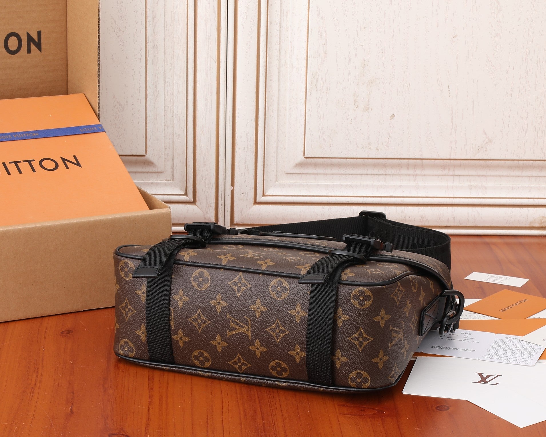 Monogram Canvas Luxury Crossbody Messenger Bag
