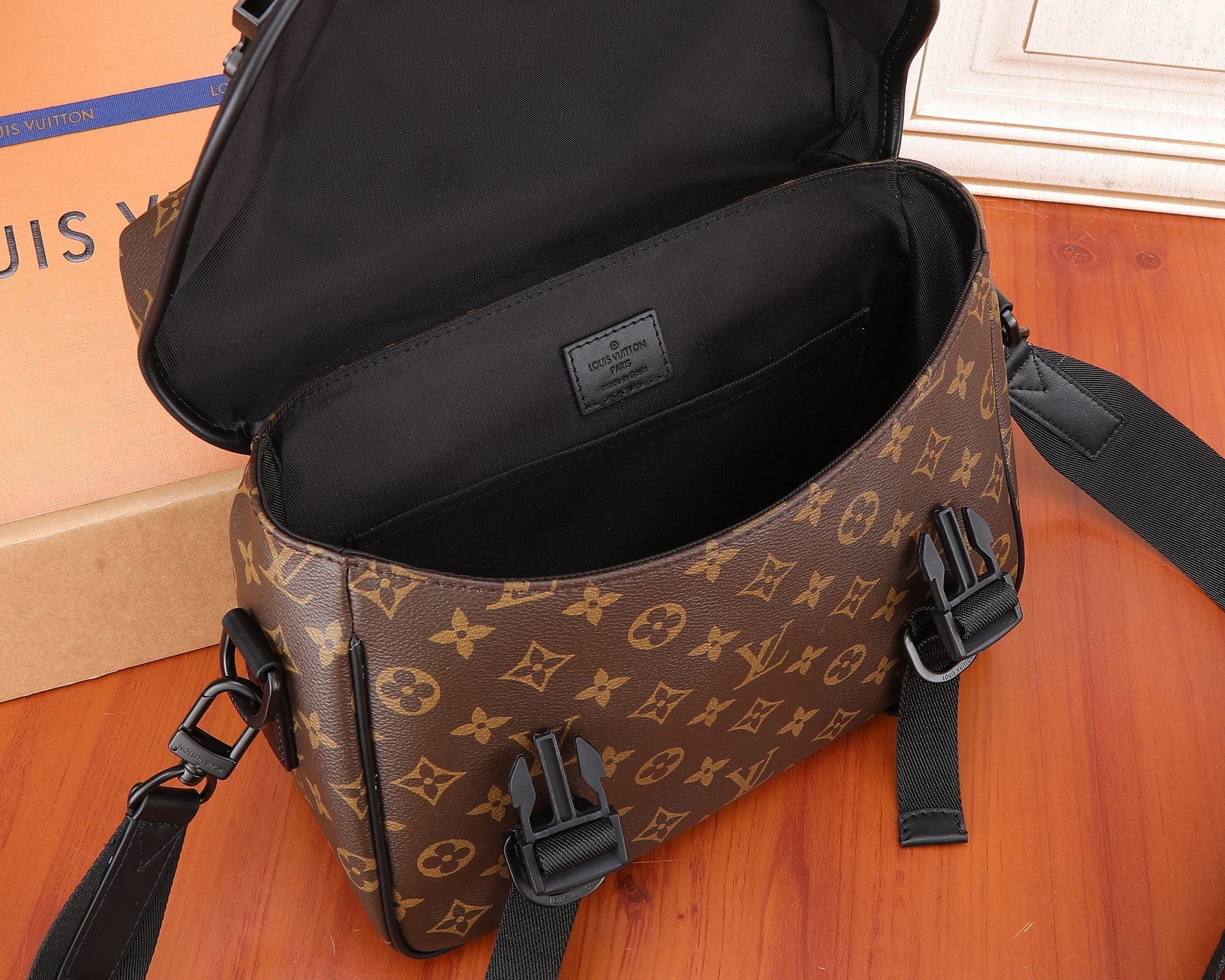 Monogram Canvas Luxury Crossbody Messenger Bag