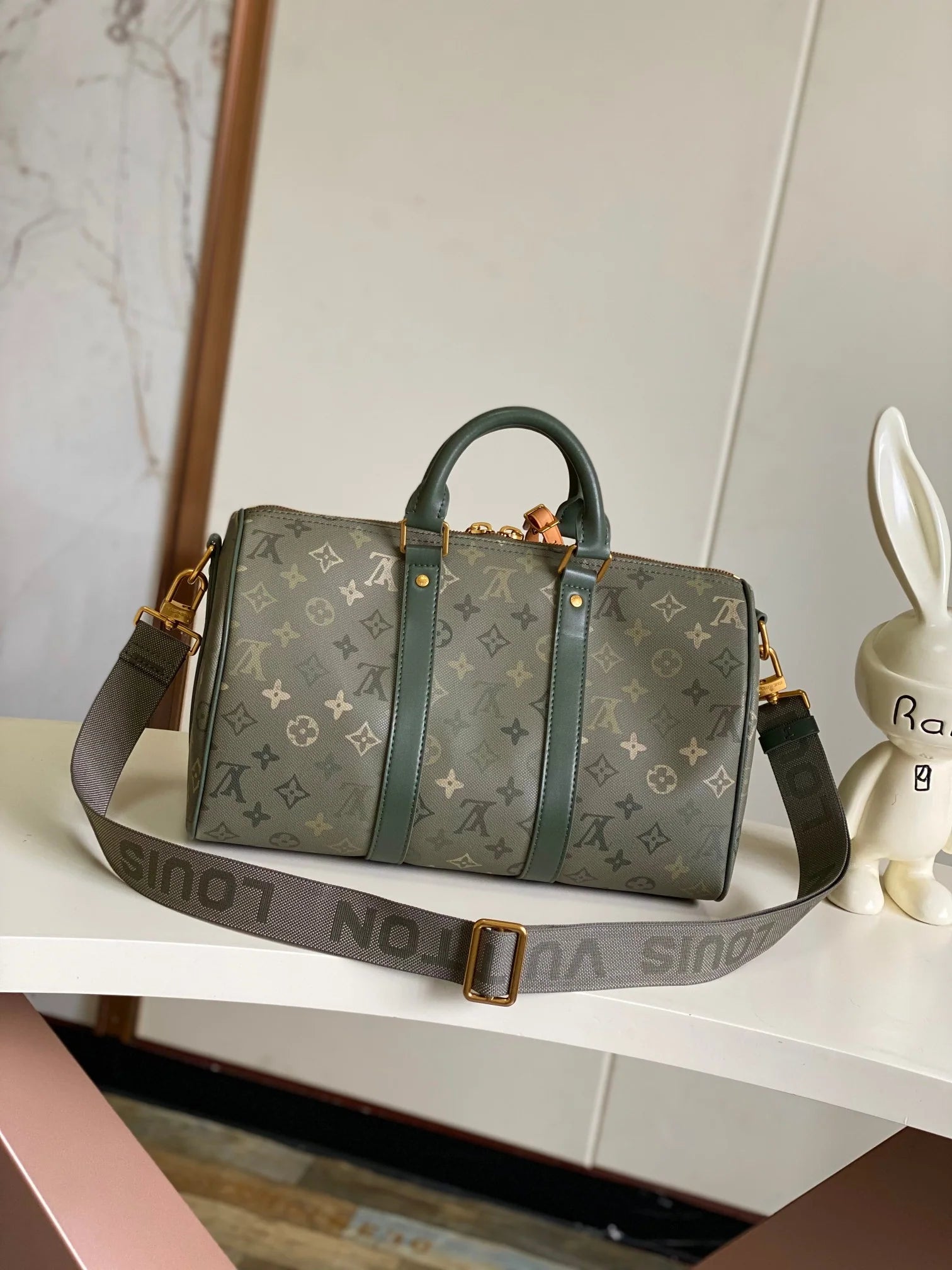 Luxury Olive Green Monogram Handbag – Women’s Top Handle & Shoulder Bag