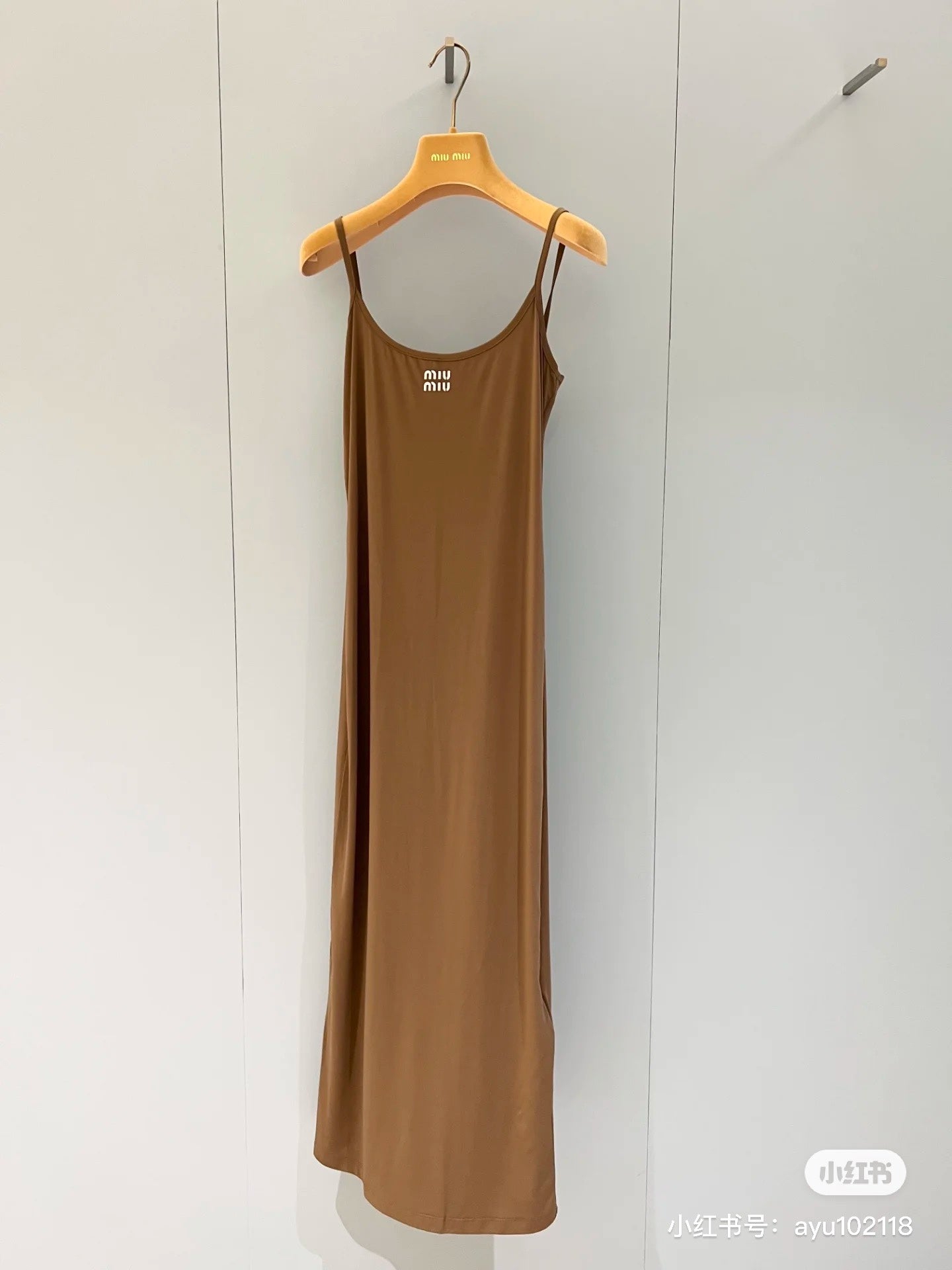 Luxury Brown Satin Maxi Slip Dress – Minimalist Evening Dress