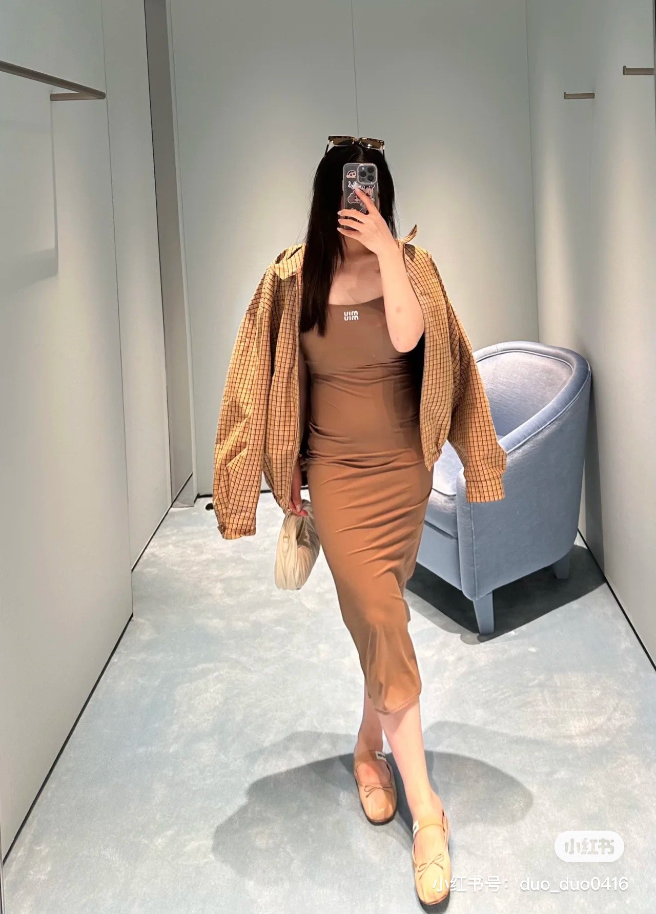 Luxury Brown Satin Maxi Slip Dress – Minimalist Evening Dress